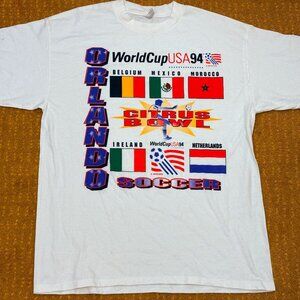 Team USA Vintage World Cup 1994 T shirt Orlando Citrus bowl soccer football XL